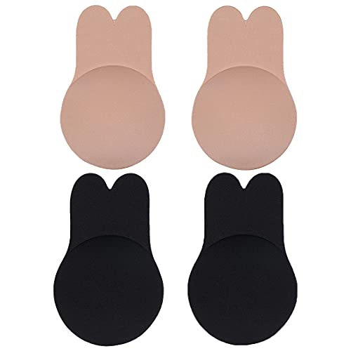 Simoda Trägerloser Klebe BH Push up BH Rückenfrei Unsichtbar BH Selbstklebender Silikon Nipple Cover Damen für Rückenfreies Kleid Abendkleider, Ballkleider, Brautkleider,2 stück (11cm for Cup C/D) von Simoda