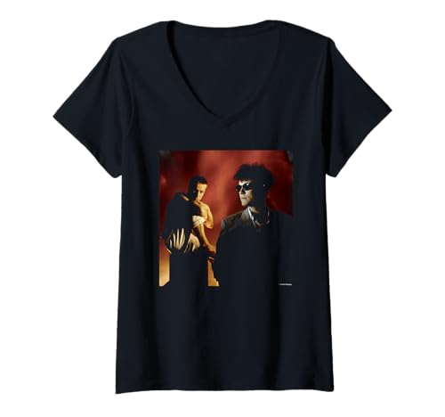 Damen Simon Fowler 80er Jahre Synth Pop Band Blancmange T-Shirt mit V-Ausschnitt Damen Simon Fowler 80er Jahre Synth Pop Band Blancmange T-Shirt mit V-Ausschnitt von Simon Fowler Photography