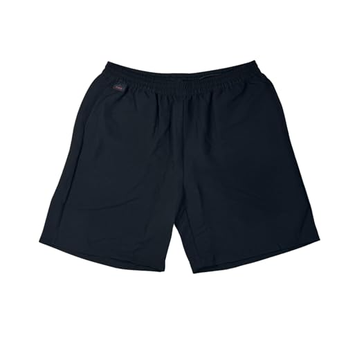 Simon Jersey Damen Sportshorts mit 2 Taschen, elastischer Bund, Schwarz , 34 von Simon Jersey