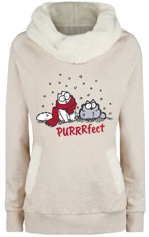 Simon's Cat Purrrfect Sweatshirt beige in XXL von Simon's Cat