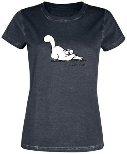 Simon's Cat Simon´s Cat Frauen T-Shirt schwarz XXL von Simon's Cat