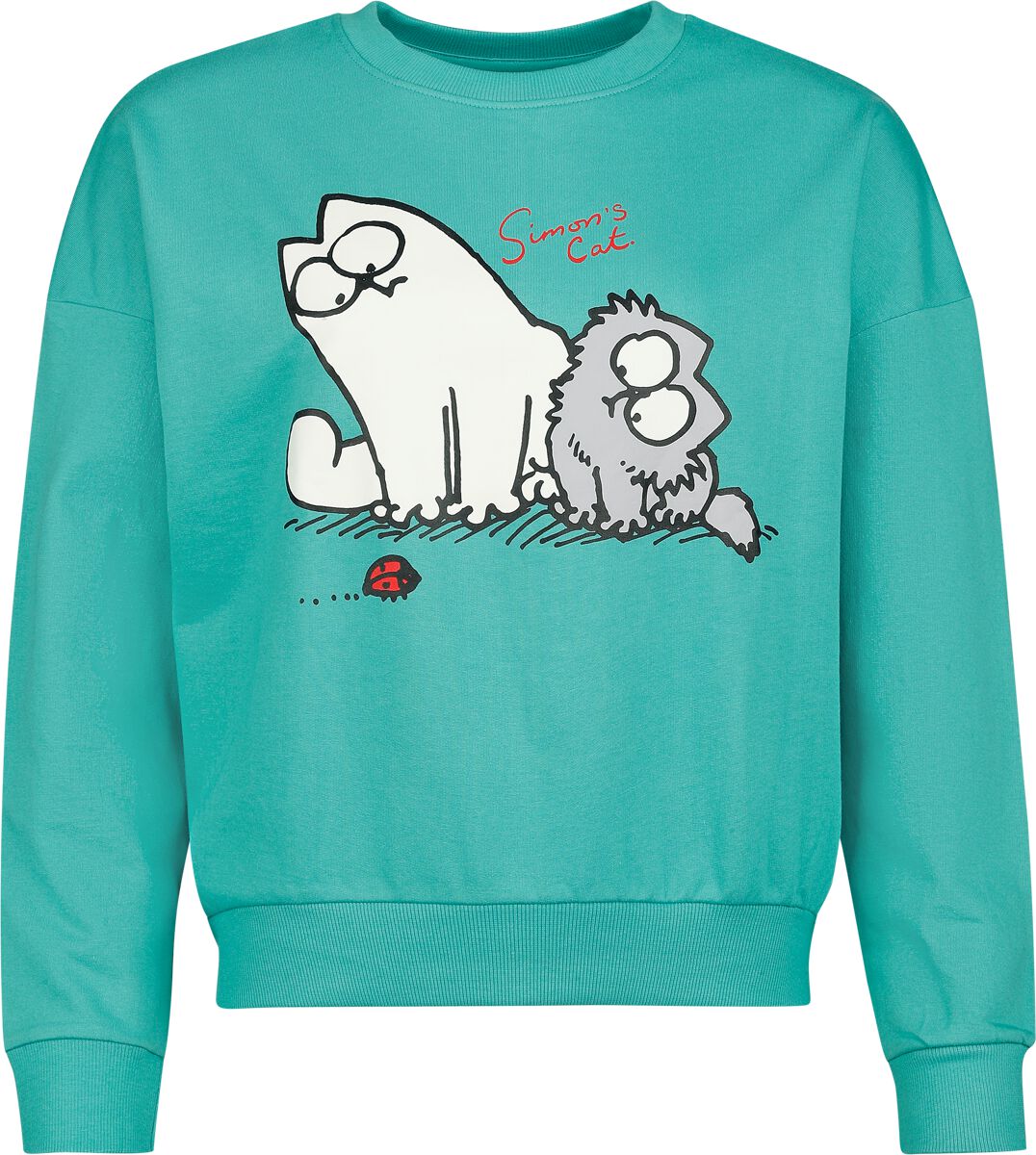 Simon's Cat Sweatshirt - Simon - S bis 3XL - für Damen - Größe M - türkis  - EMP exklusives Merchandise! von Simon's Cat