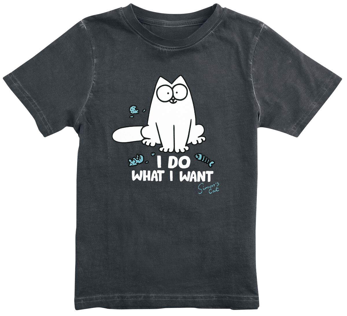 Simon's Cat T-Shirt für Kinder - I Do What I Want - für Mädchen & Jungen - multicolor  - EMP exklusives Merchandise! von Simon's Cat