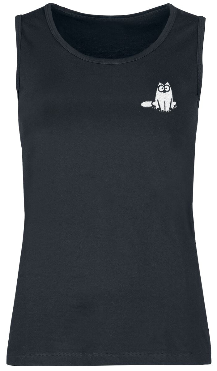 Simon's Cat Tank-Top - Simon´s Cat - L bis XXL - für Damen - Größe L - schwarz  - EMP exklusives Merchandise! von Simon's Cat