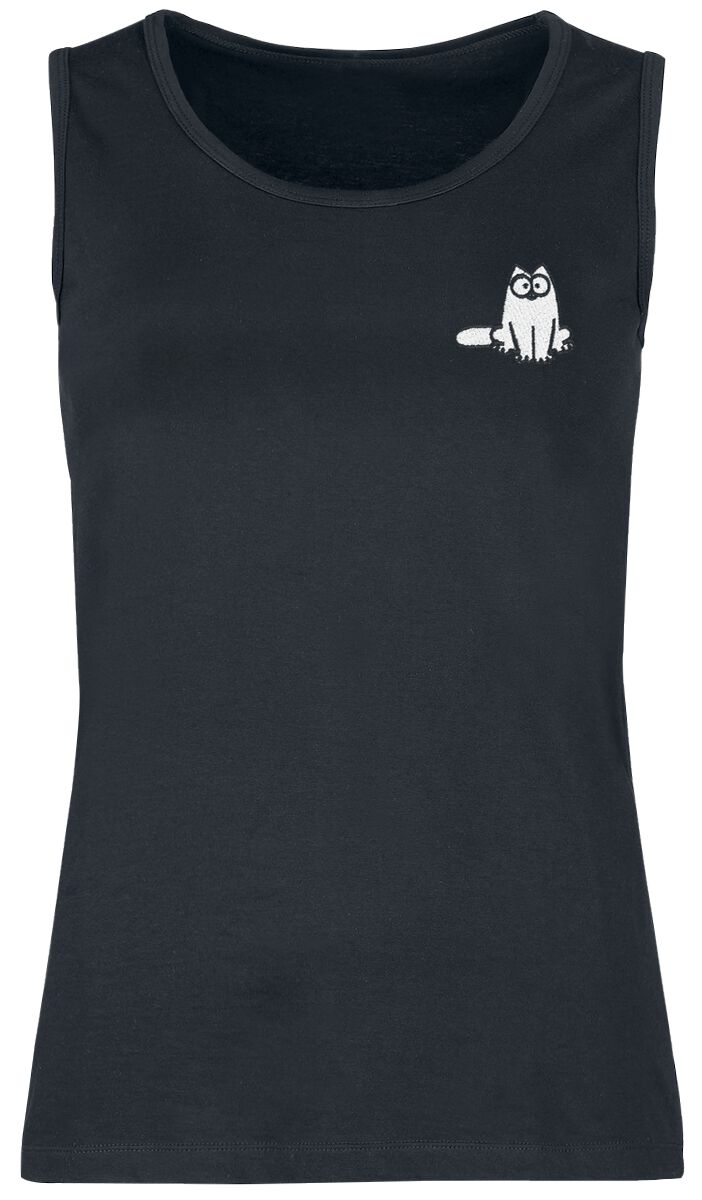 Simon's Cat Tank-Top - Simon´s Cat - L bis XXL - für Damen - Größe XXL - schwarz  - EMP exklusives Merchandise! von Simon's Cat