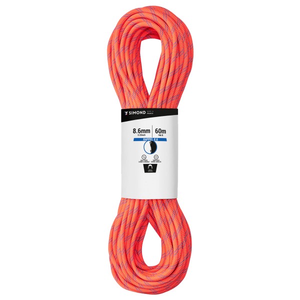 SIMOND - Rope Rappel 8.6 mm - Halbseil Gr 60 m rot SIMOND - Rope Rappel 8.6 mm - Halbseil Gr 60 m rot von SIMOND