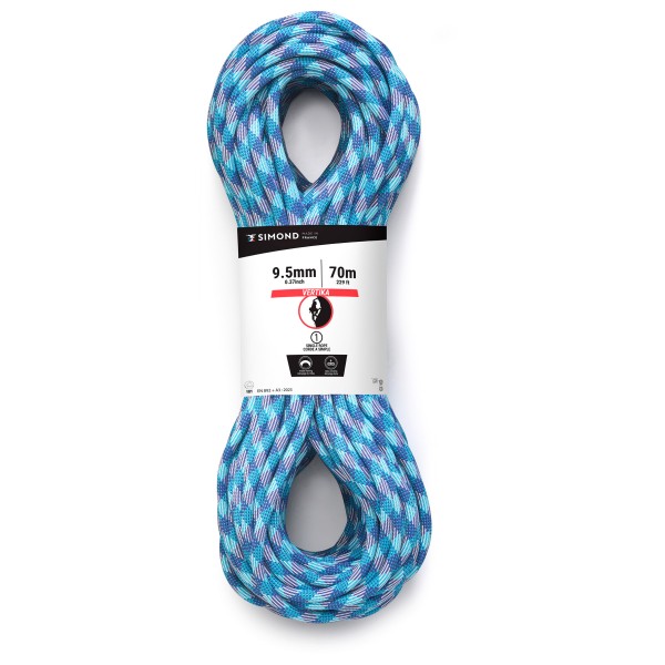 SIMOND - Rope Vertika 9.5 mm - Einfachseil Gr 80 m blau von SIMOND