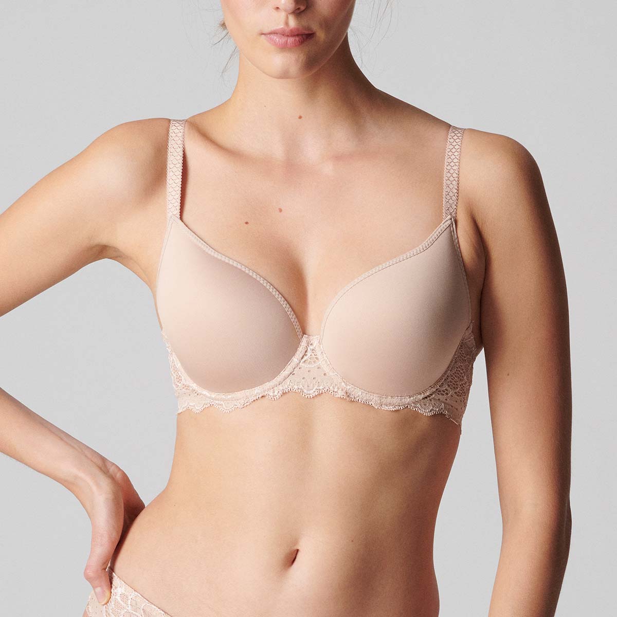 Simone Pérèle Caresse Plunge BH, Beige, Größe: 75C, Damen von Simone Pérèle