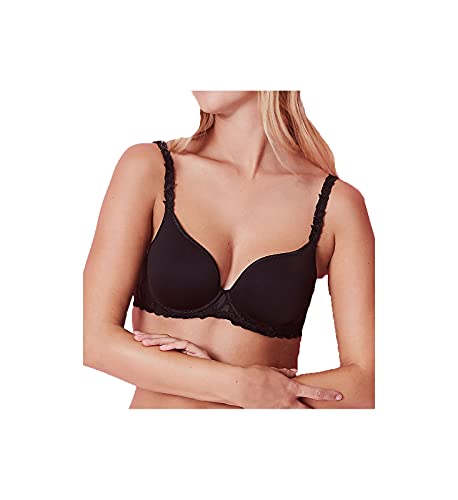 Simone Perele Damen Andora 3D Plunge Breathable Fit 3-in-1 Convertibility in Classic/Racerback/Neckholder Styles T-Shirt-BH, schwarz, 75D von Simone Perele