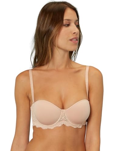 Simone Perele Damen Trägerloser 3D-T-Shirt BH mit voller Abdeckung, Peau Rose, 85B von Simone Perele