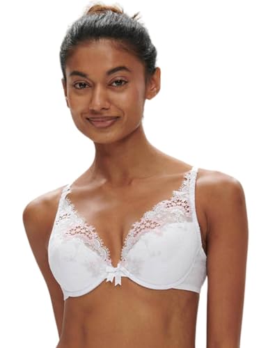 Simone Perele Damen Wish Triangle Contour Plunge-BH, Cristal White, 70C von Simone Perele