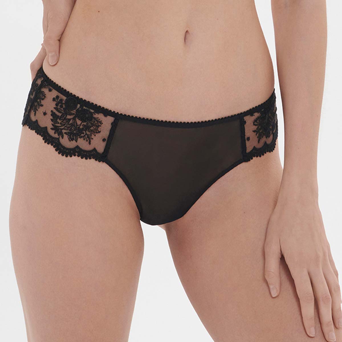 Simone Pérèle Intrigue tanga Slip, Schwarz, Größe: 40, Damen von Simone Pérèle
