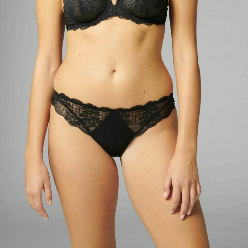 Simone Pérèle Rêve Tai Slip, Schwarz, Größe: 36, Damen von Simone Pérèle