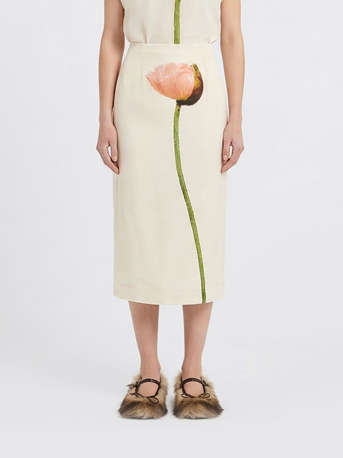 SIMONE ROCHA Bedruckter Bleistiftrock von Simone Rocha