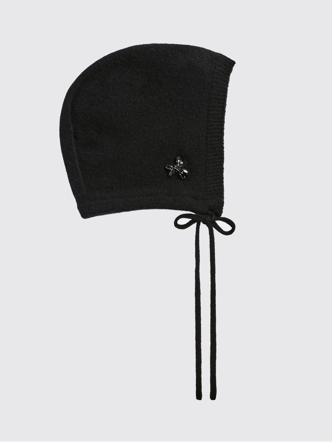 SIMONE ROCHA Kaschmir-Beanie mit Paillettenstickerei und Bindebändern von Simone Rocha