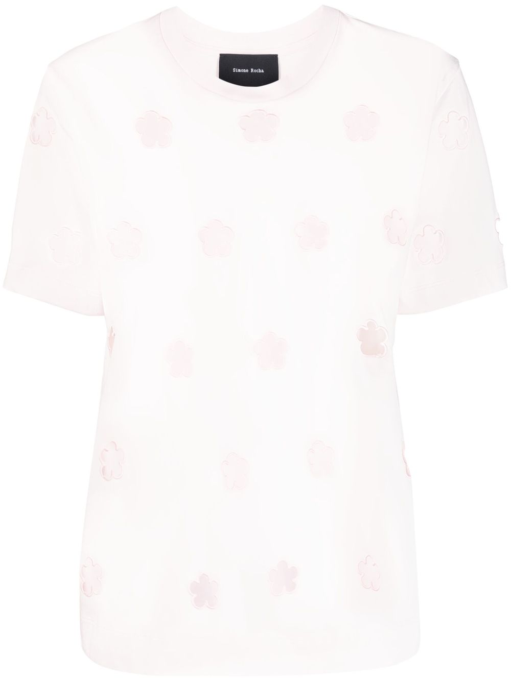 Simone Rocha T-Shirt mit Cut-Outs - Rosa von Simone Rocha