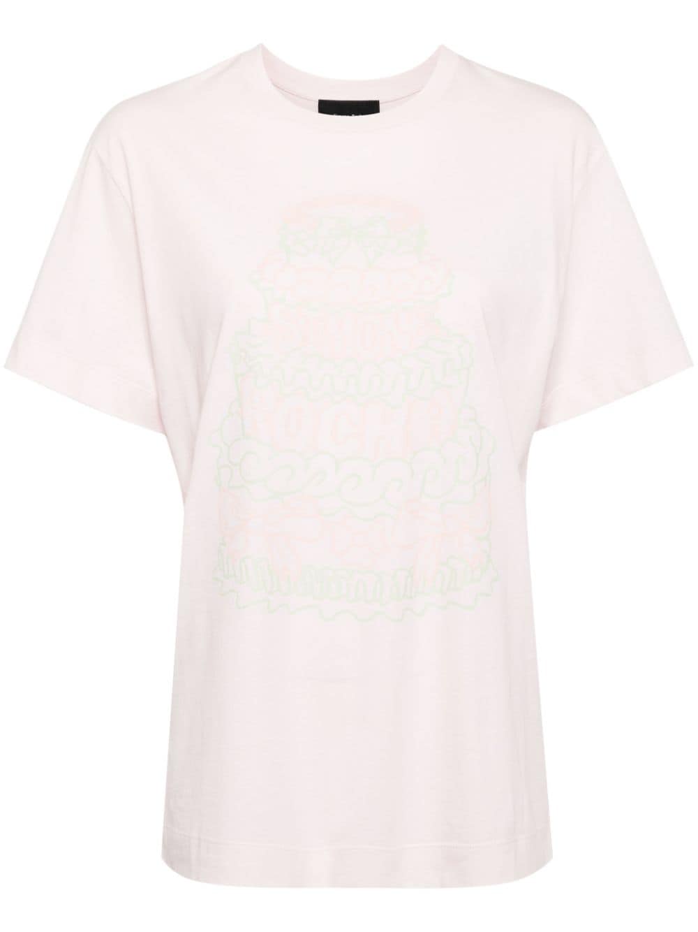 Simone Rocha T-Shirt mit grafischem Print - Rosa von Simone Rocha