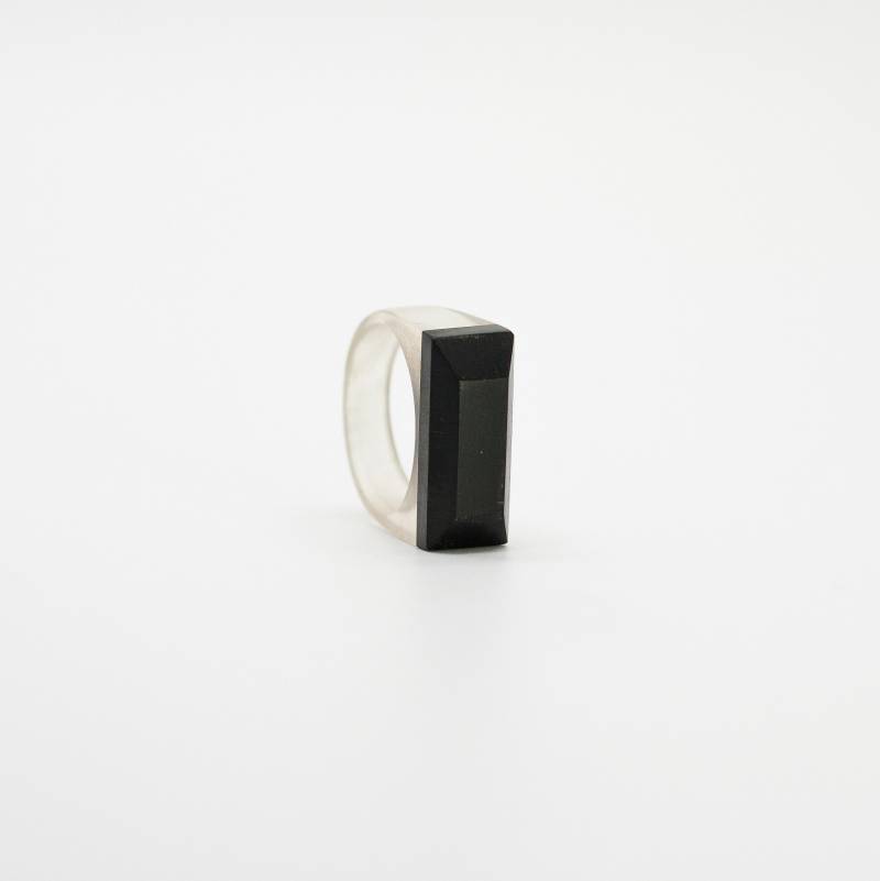 Harz Und Ebenholz Holz Ring Größe 11 1/4 Us von SimoneFrabboni