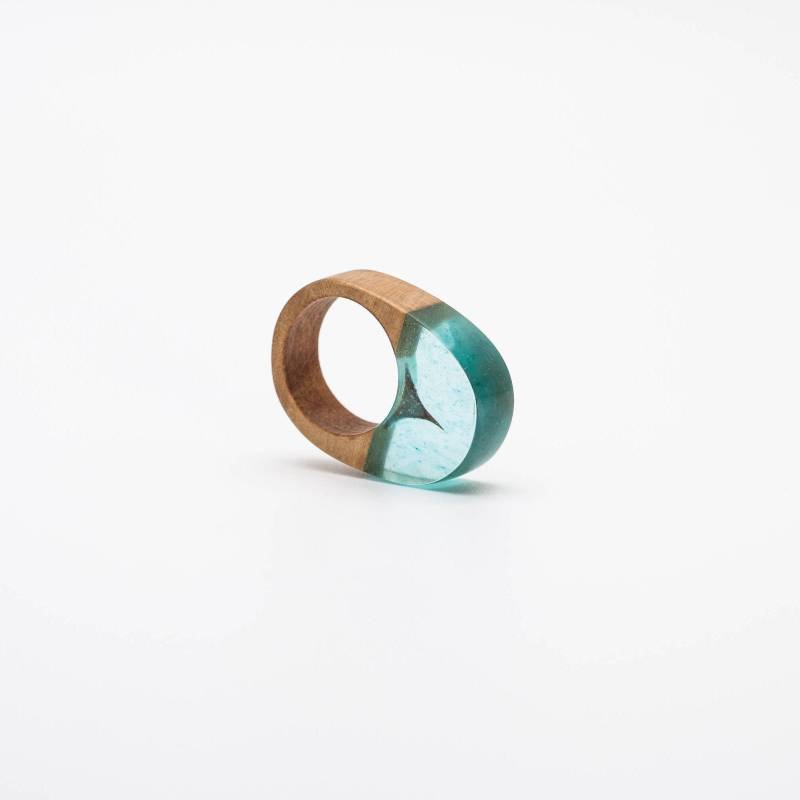 Harz Und Holz Ring - Größe 8, 5 Us von SimoneFrabboni