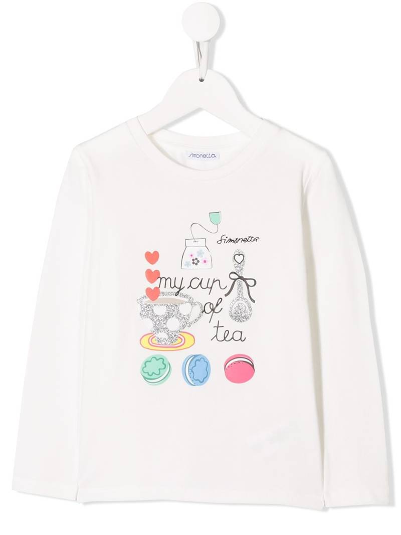 Simonetta 'My Cup Of Tea' T-Shirt - Weiß von Simonetta