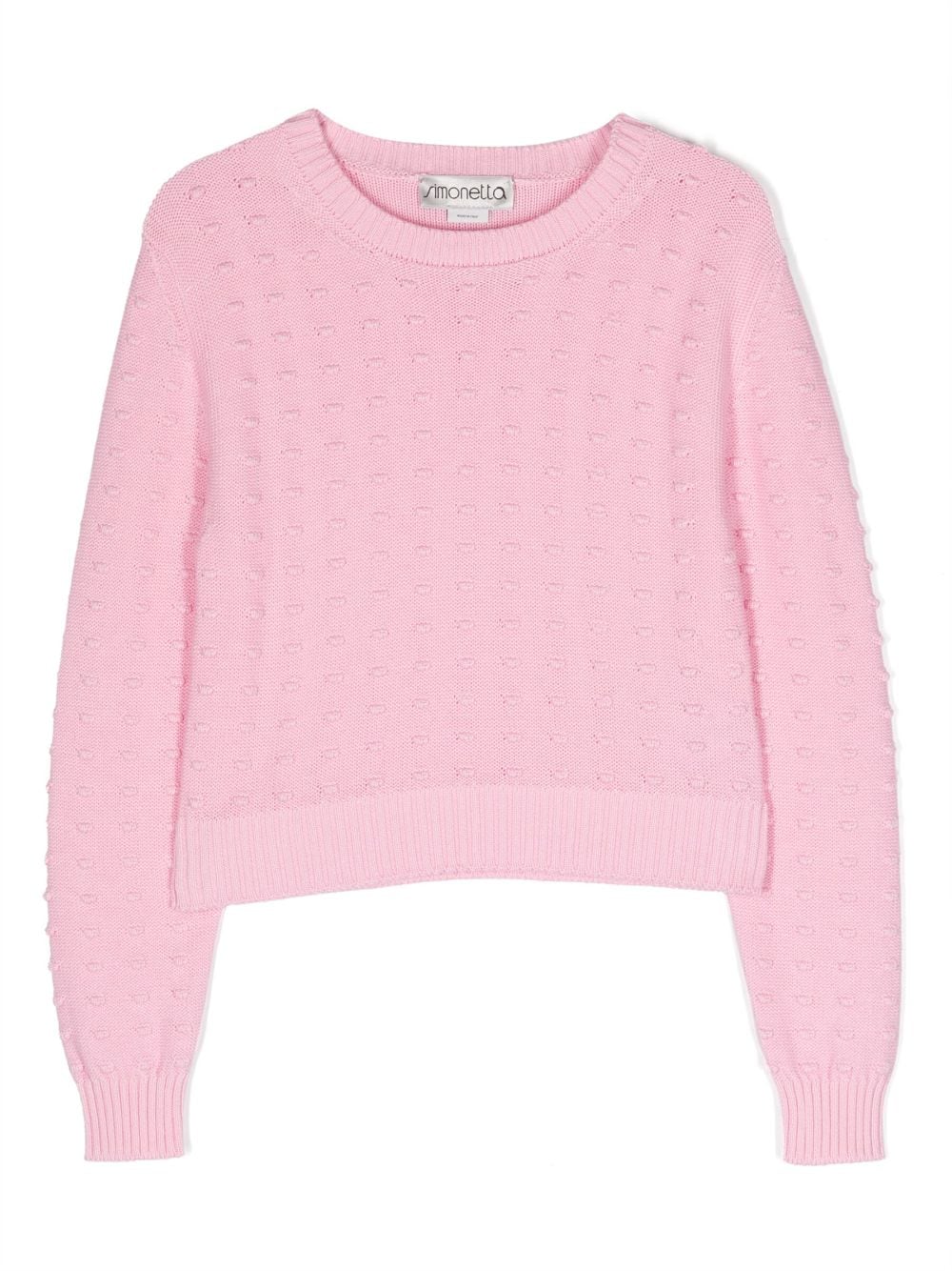 Simonetta Pullover mit Polka Dots - Rosa von Simonetta