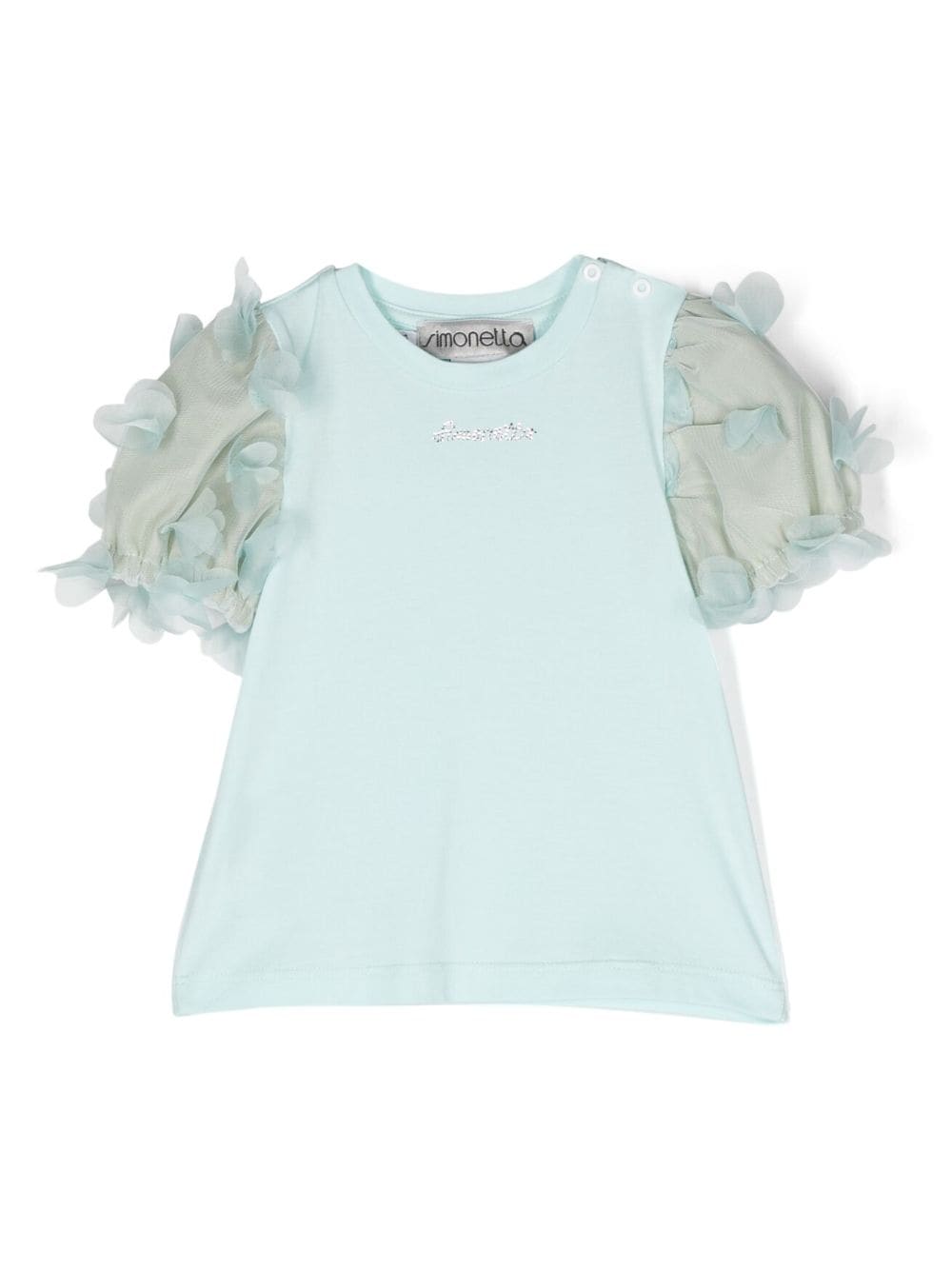 Simonetta T-Shirt mit Puffärmeln - Grün von Simonetta