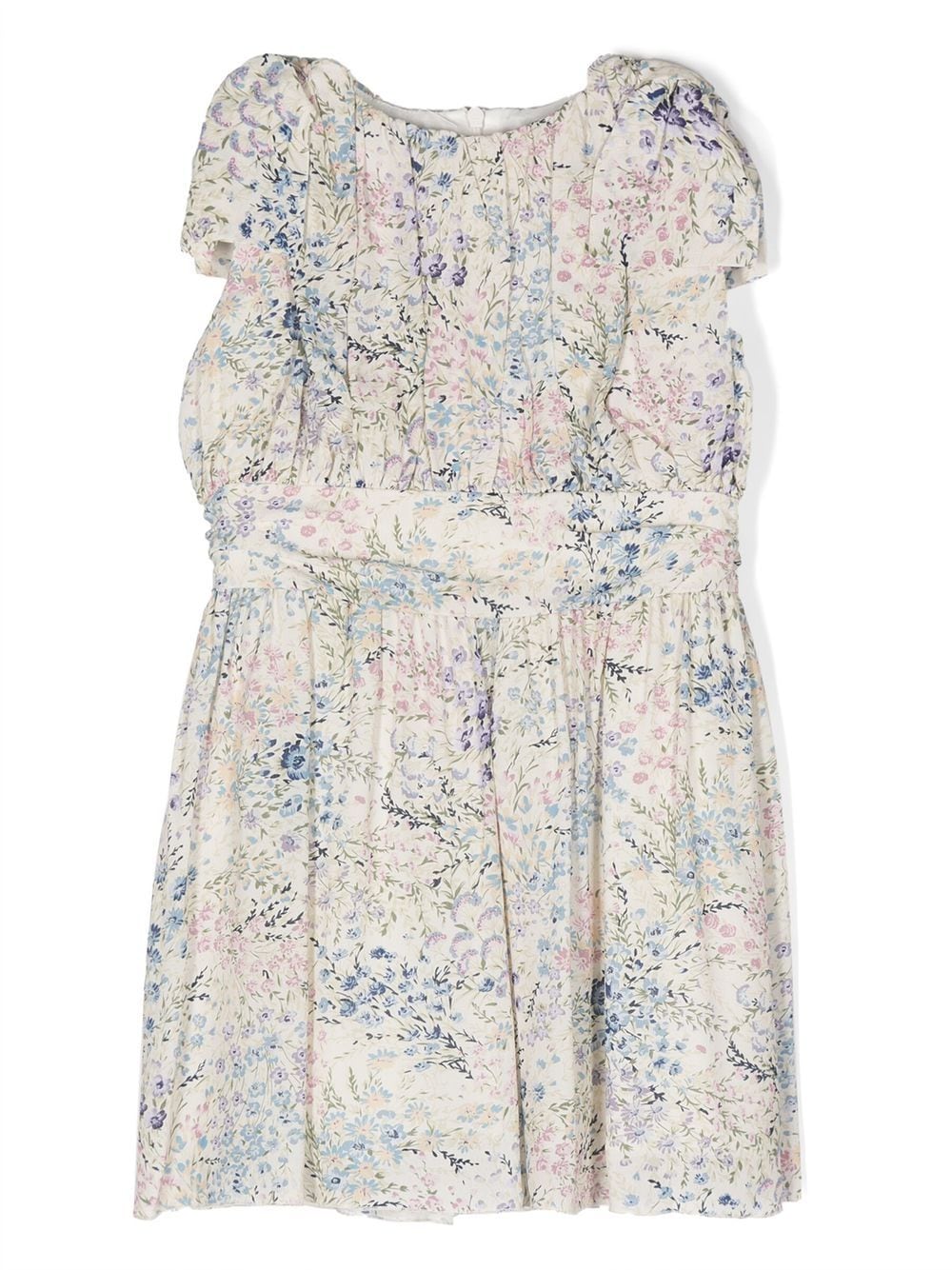 Simonetta Ärmelloses Kleid mit Blumen-Print - Nude von Simonetta