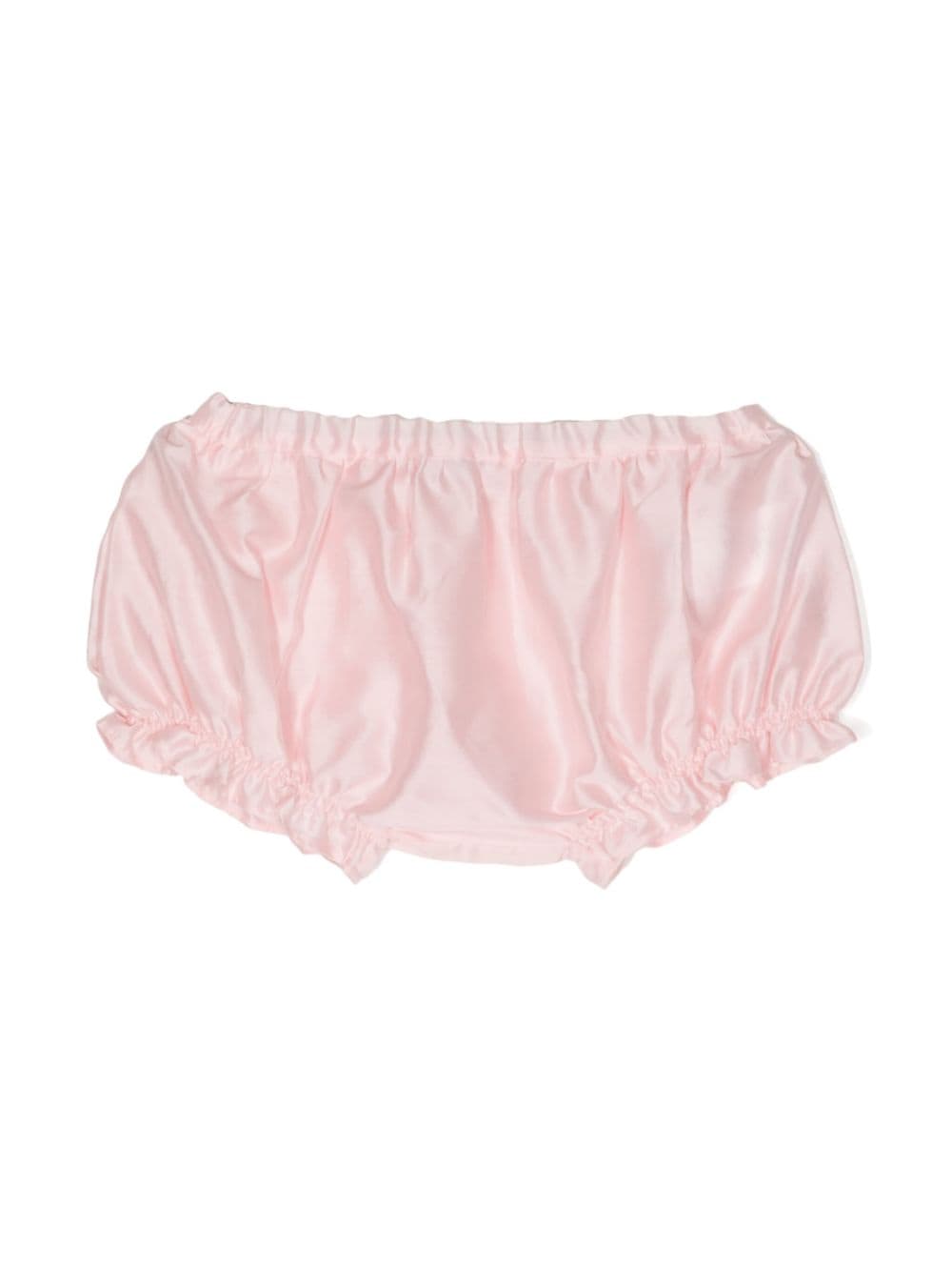 Simonetta Satin-Höschen mit Rüschen - Rosa von Simonetta