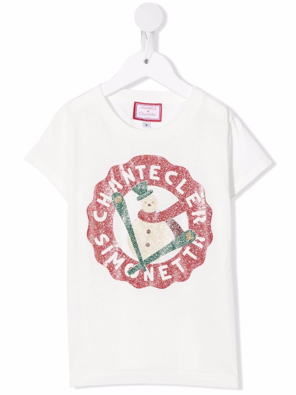 Simonetta T-Shirt mit Schneemann-Print - Weiß von Simonetta