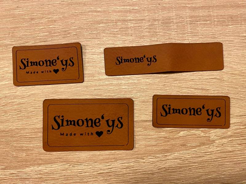 Kunstleder Label/Patch Mit Eigenem Logo/Motiv von Simoneys