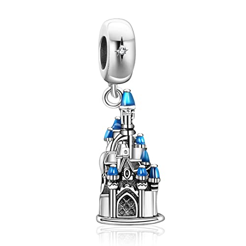 Simphman 925 Sterling Silber Charm Anhänger für Europäischen Armbänder und Halsketten Beautiful Castle Dangle Charm Geburtstag Schmuck Geschenk für Damen Frauen von Simphman