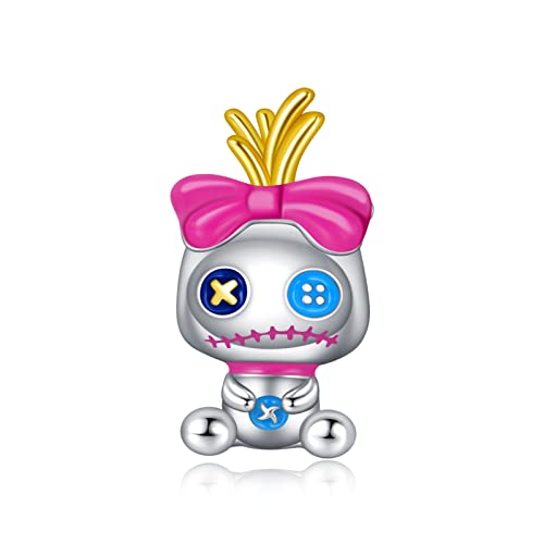 Simphman 925 Sterling Silber Charm Anhänger für Europäischen Armbänder und Halsketten Halloween Doll Charm Geburtstag Schmuck Geschenk für Damen Frauen von Simphman
