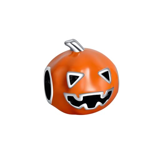 Simphman 925 Sterling Silber Charm Anhänger für Europäischen Armbänder und Halsketten Halloween Pumpkin Head Charm Geburtstag Schmuck Geschenk für Damen Frauen von Simphman