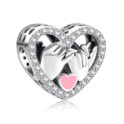 Simphman 925 Sterling Silber Charm Anhänger für Europäischen Armbänder und Halsketten Love's Promise Charm Geburtstag Schmuck Geschenk für Damen Frauen von Simphman