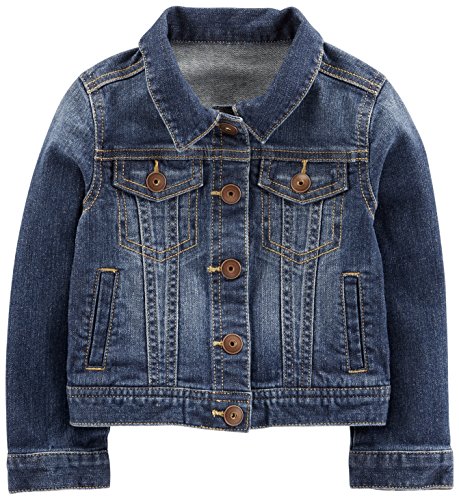 Simple Joys by Carter's Baby-Mädchen Denim Jacket Leichte Baumwolljacke, Mittlere Waschung, 18 Monate von Simple Joys by Carter's