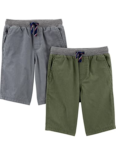 Simple Joys by Carter's Jungen, Pack of 2 Shorts, Grau/Grün, 5-6 Jahre (2er Pack) von Simple Joys by Carter's