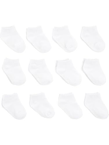 Simple Joys by Carter's Unisex Baby Socken, 12 Paar, Weiß, 6-12 Monate von Simple Joys by Carter's