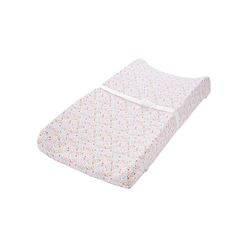 Simple Joys by Carter's Unisex-Kinder Baby 2-Pack Cotton Changing Pad Covers Kostüm Kleinkinder, Floral/Punkte, Einheitsgröße (2er Pack) von Simple Joys by Carter's