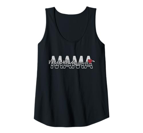 Damen Mama Retro Block Buchstaben mit Schrift Mama Herz Tank Top Damen Mama Retro Block Buchstaben mit Schrift Mama Herz Tank Top von Simple Mama Retro Love Text by TheMaesthetics