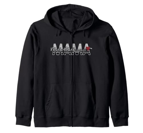 Mama Retro Block Buchstaben mit Schrift Mama Herz Kapuzenjacke Mama Retro Block Buchstaben mit Schrift Mama Herz Kapuzenjacke von Simple Mama Retro Love Text by TheMaesthetics
