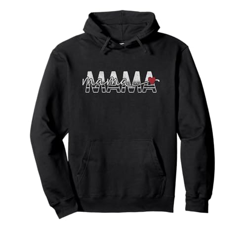 Mama Retro Block Buchstaben mit Schrift Mama Herz Pullover Hoodie Mama Retro Block Buchstaben mit Schrift Mama Herz Pullover Hoodie von Simple Mama Retro Love Text by TheMaesthetics