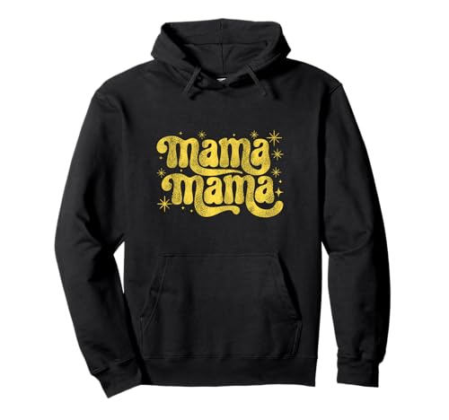 Mama, niedlicher flippiger Retro-Text, Mama Pullover Hoodie Mama, niedlicher flippiger Retro-Text, Mama Pullover Hoodie von Simple Message Shirts for Mama