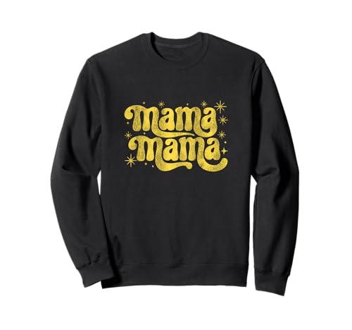 Mama, niedlicher flippiger Retro-Text, Mama Sweatshirt Mama, niedlicher flippiger Retro-Text, Mama Sweatshirt von Simple Message Shirts for Mama