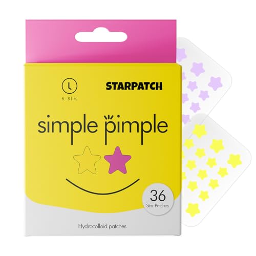 Simple Pimple Patches - Star Face Akne Patch Hydrokolloid in Sternform - Aufkleber für Pickel - 36 Körnersterne von Simple Pimple