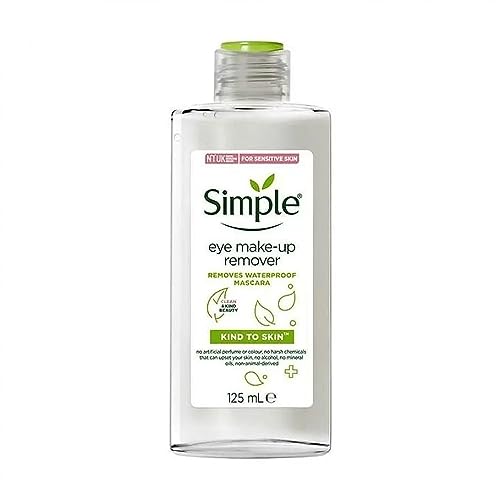 Simple Sanft zur Haut Augen-Make-Up-Entferner für sensible Haut entfernt wasserfeste Mascara 125 ml 1 Stück von Vaseline