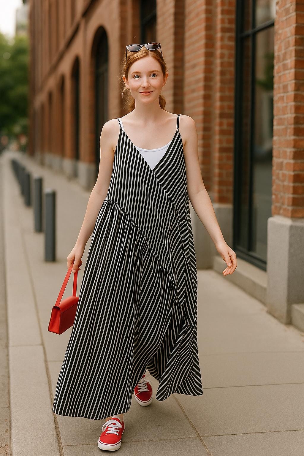 streifen Frauen Overall, Lose Overalls Rompers, Tiefe Taschen Overalls/Simplelinenlife 1002 von SimpleLinenLife