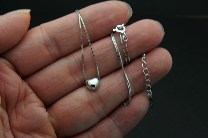Alle Sterling Silber Herz Halskette - Minimalist Einfach Zierlich Promi Inspiriert Freundschaft Geschenk von SimpleStep
