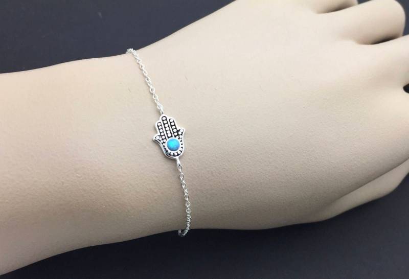 Hamsa Hand Bezaubert Alle Silberarmband, Armband Sterling Schutz Armband, Heiliges Symbol Hamsa Hand Bezaubert Alle Silberarmband, Armband Sterling Schutz Armband, Heiliges Symbol von SimpleStep