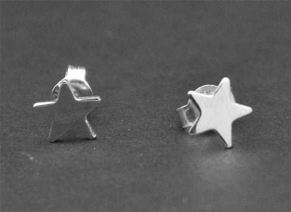 Sterling Silber Stern Ohrstecker, Kleine Stern-Ohr-Ohrringe von SimpleStep