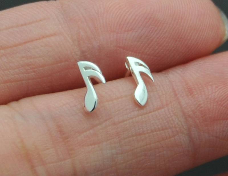 sterling Silber Ohrstecker, Sechzehntelnote, Musik Note Achtelnote - Violinschlüssel Schmuck sterling Silber Ohrstecker, Sechzehntelnote, Musik Note Achtelnote - Violinschlüssel Schmuck von SimpleStep